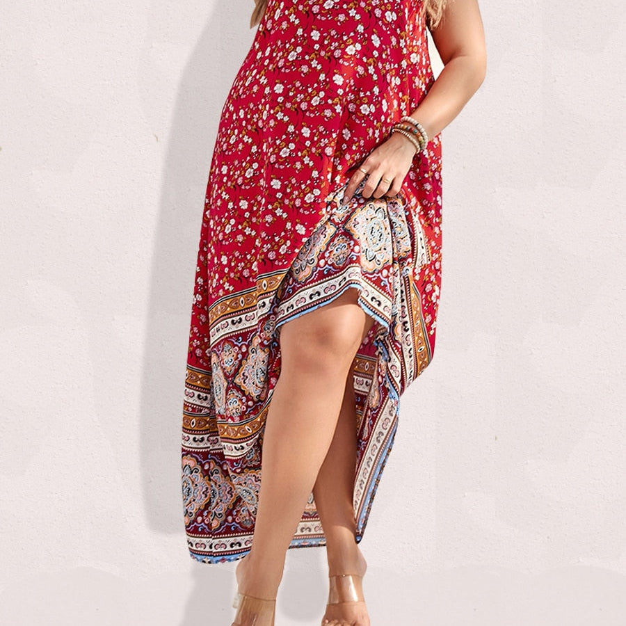 Finjani Women's Dress Plus Size Cami Dresses Summer Backless Maxi Dress Floral Print Formal Party Dresses 2023 456 Spain