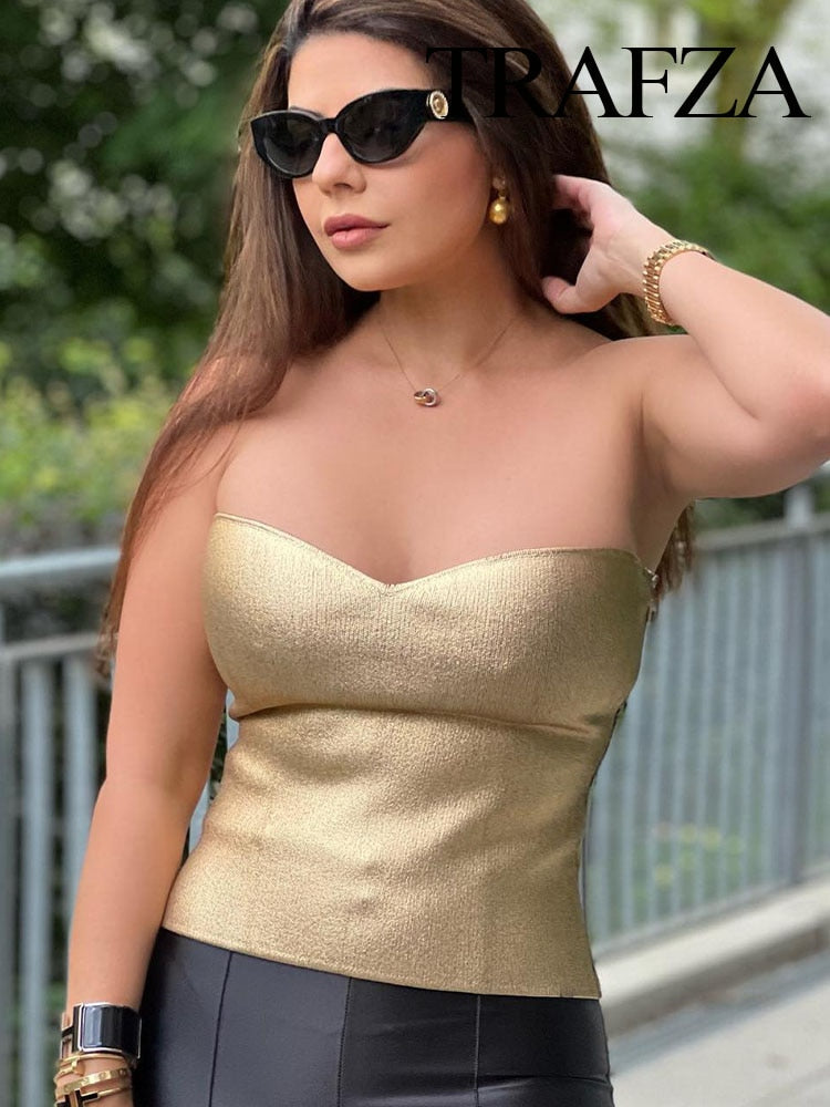 2023 Summer Women New Fashion Solid Backless Zipper Sexy Tank Tops Woman Sleeveless Female Chic Corset Camis Streetwear