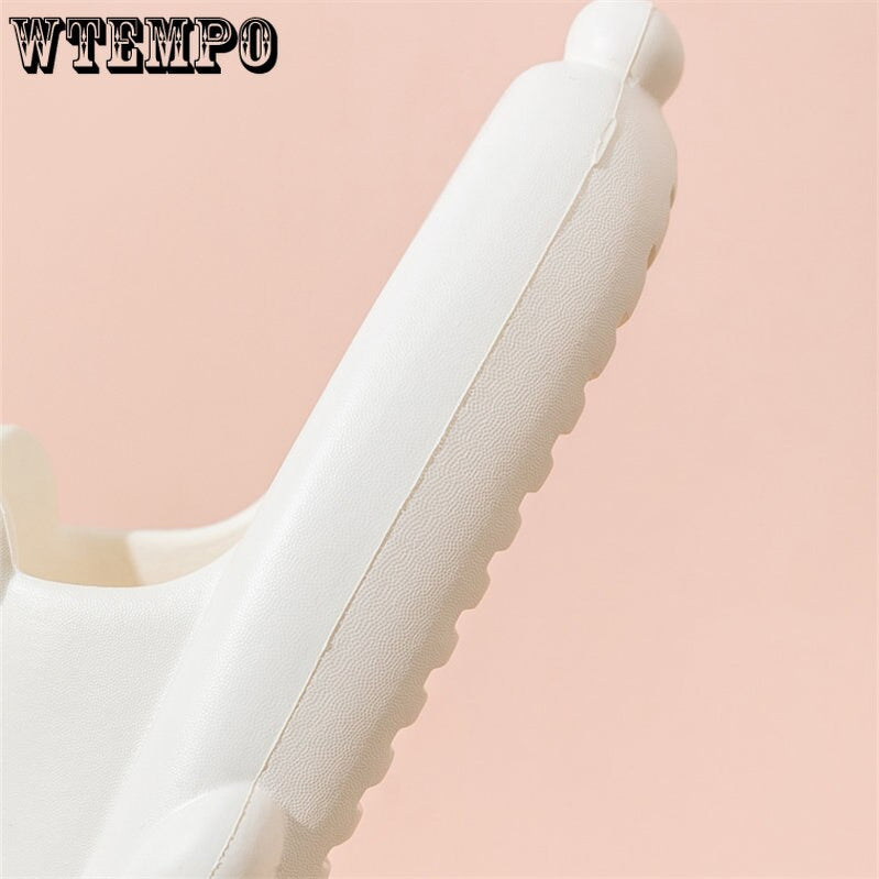 Women's Cute Rabbit Slippers Summer Animal Shower Flip Flops Indoor Sweet Pink Slides Ladies Shoes