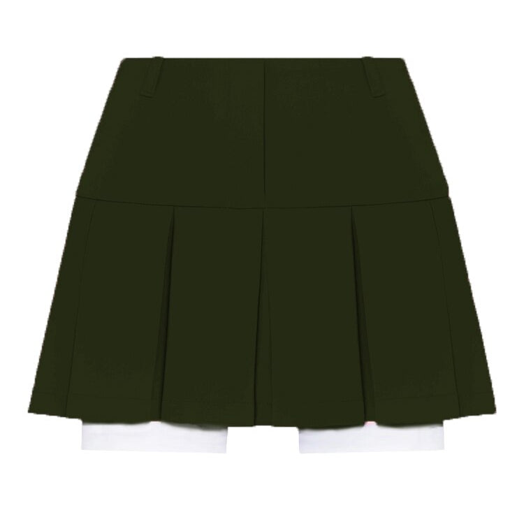 Casual Two Piece Sets Women's Fall Outfits New Black Matching Sets With Skirt And Blazer Cropped Top Suit For Women Only ArmyGreen Skirt