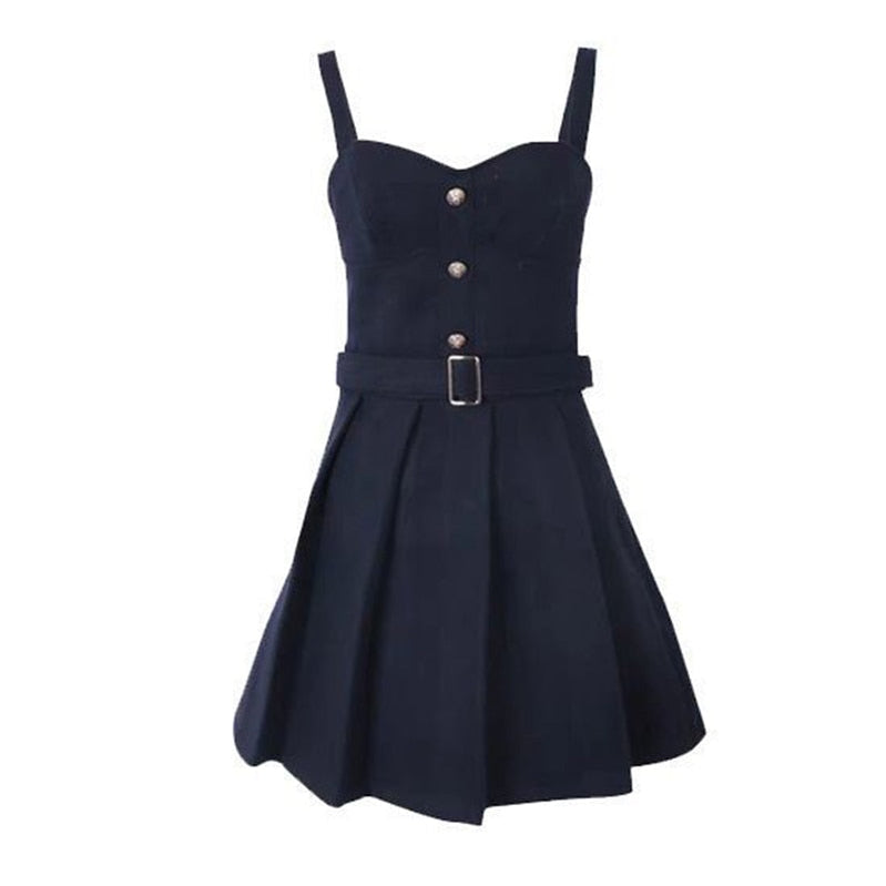 College Style 2 Piece Jacket Skirt Suit Women Spring Autumn Skirt WITH Belt+Streetwear Harajuku BF Casual Coat dress