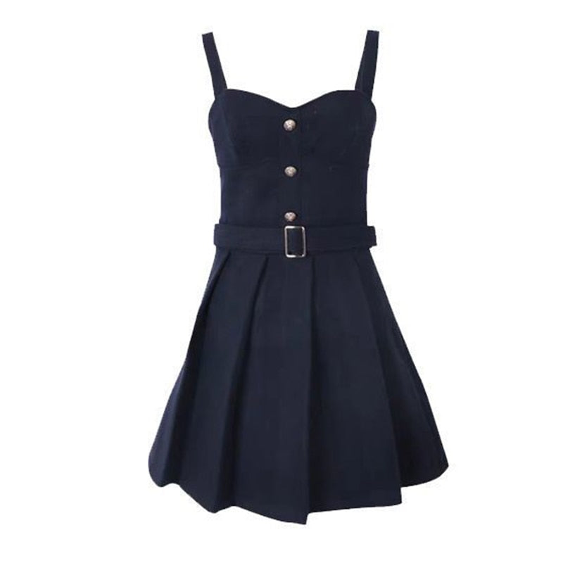 College Style 2 Piece Jacket Skirt Suit Women Spring Autumn Skirt WITH Belt+Streetwear Harajuku BF Casual Coat dress