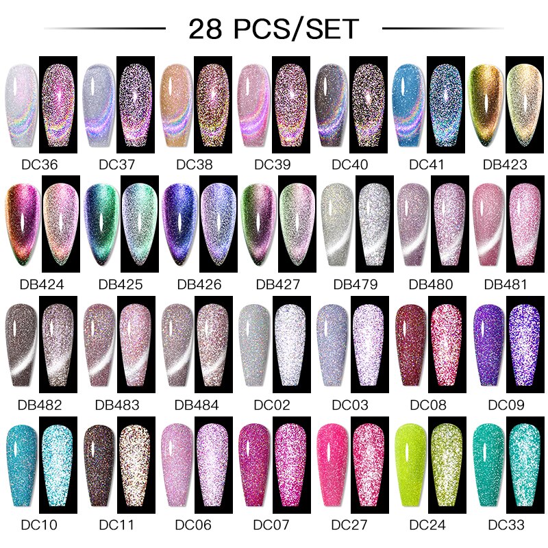 Mtssii 24/25/40/60PCS Gel Nail Polish Set Color Gel Semi Permanent UV Led Varnish Nail Art Design Soak Off Gel Set Nail Gel Set SZH19559