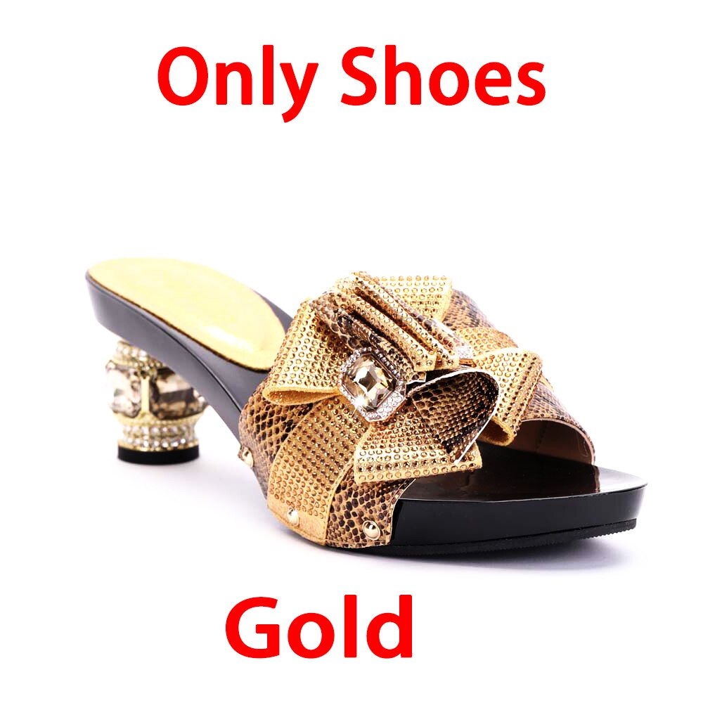 Italian Design Shoes Matching Bag Set Flip Flops Women Slides African Ladies Pumps For Dress Olny Shoes 6