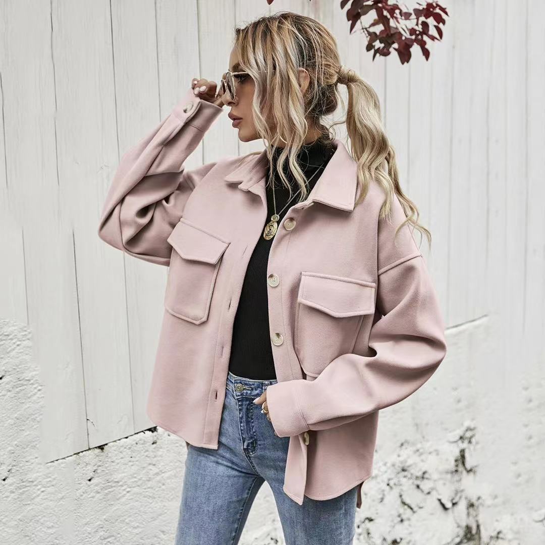 Women Jacket Office Autumn Female Vintage Pockets Trench Coat Winter Warm Jackets Branded Oversize Luxury Outerwear