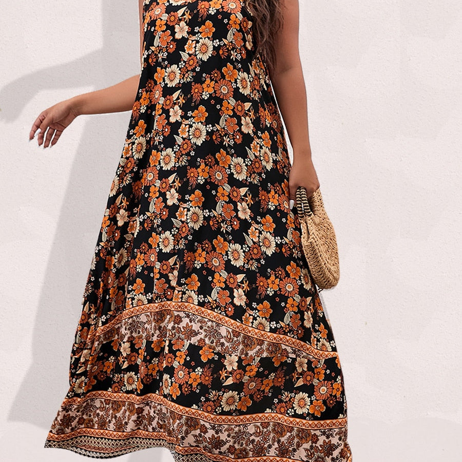 Finjani Women's Dress Plus Size Cami Dresses Summer Backless Maxi Dress Floral Print Formal Party Dresses 2023 449 Spain