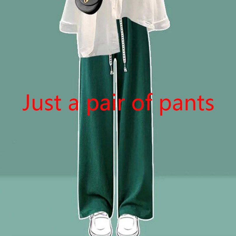Autumn Set Women's New Large Fashion Shirt Versatile Casual Pants Two Piece Set Fall Two Piece Outfits for Women Pant Sets Just a pair of pants