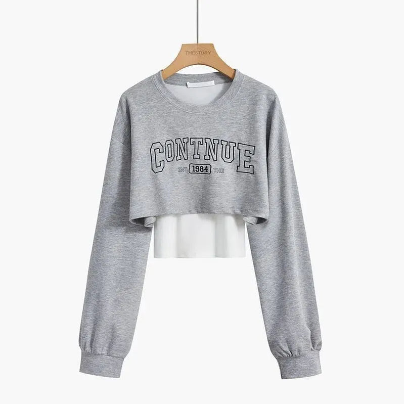 Women's Autumn Tracksuit Suit Korean Elegant Casual Short Long Sleeve Sweater+Vest+Spoort Pants 3 Piece New Matching Set Gray Sweater