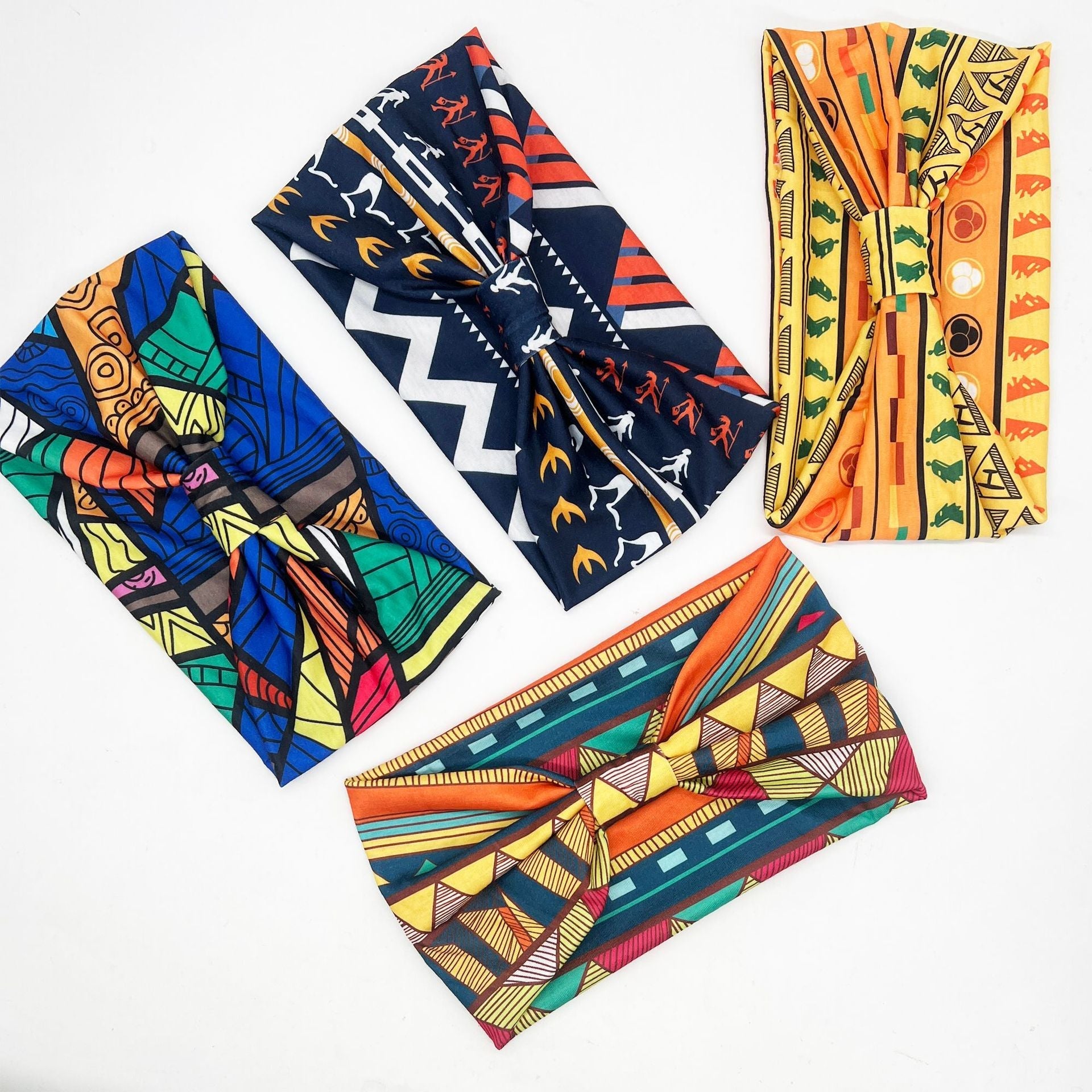 New African Pattern Print Headband for Women Twist Style Hair Band Ladies Salon Make Up Head Wrap Headwear Turban Girls Accessor