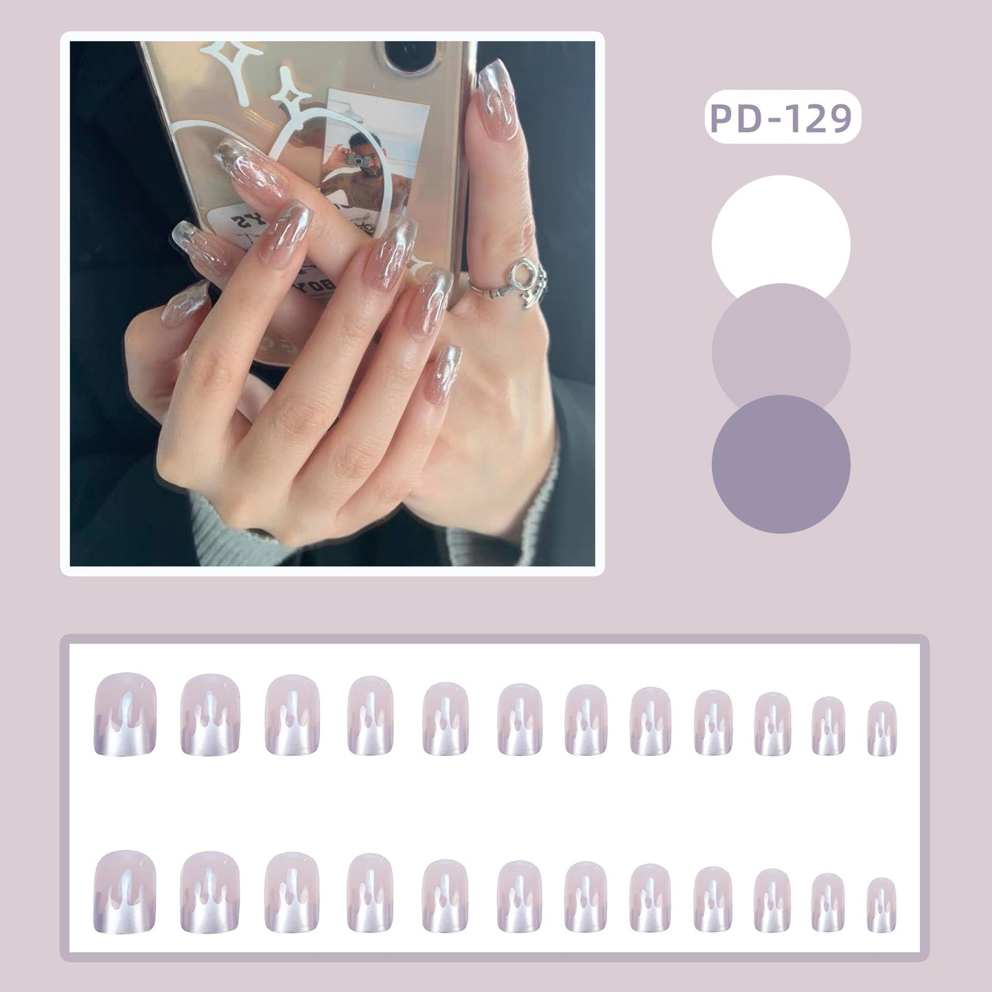 24pcs Lemon Short Wear Tips Nail False Patch Press on Nails Supplies for Professionals Artifical Fake Nails Faux Ongles Uñas