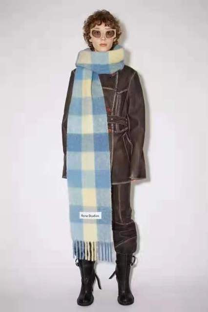 New Scarf Autumn and Winter Multicolor Thickened Plaid Scarf The Same Length Warm Shawl For Men and Women Scarves
