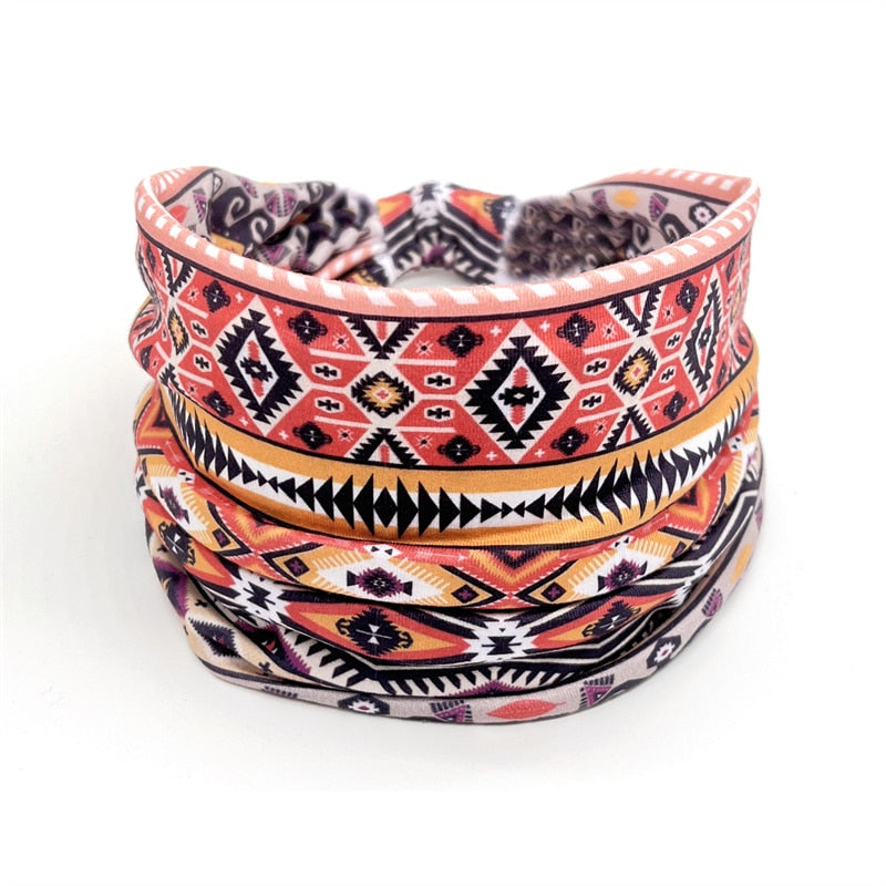 New African Pattern Print Headband for Women Twist Style Hair Band Ladies Salon Make Up Head Wrap Headwear Turban Girls Accessor 1
