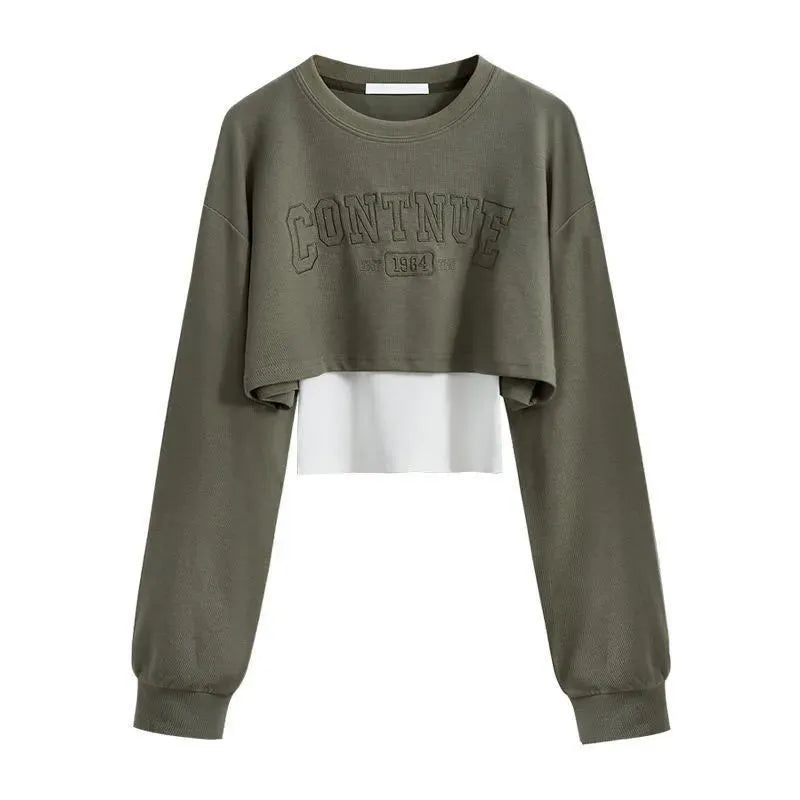 Women's Autumn Tracksuit Suit Korean Elegant Casual Short Long Sleeve Sweater+Vest+Spoort Pants 3 Piece New Matching Set Green Sweater