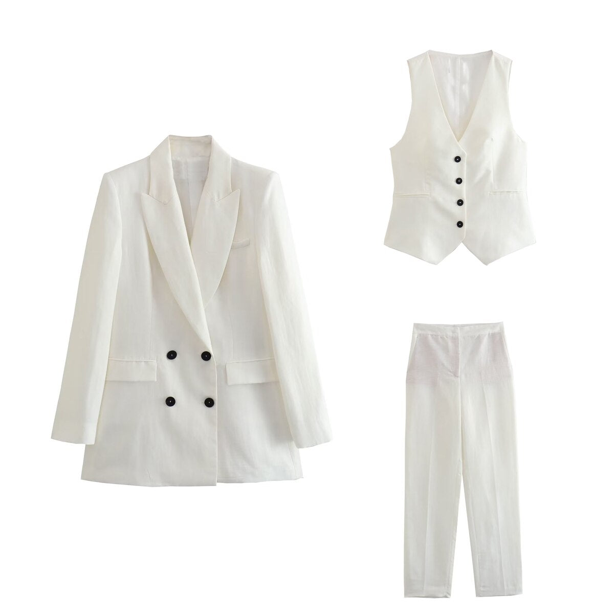 Fashion Women's Suit Set Autumn Outfits for Women Women's Suits Set 2 Elegant Pieces Woman Pants Chic Trouser Blazer