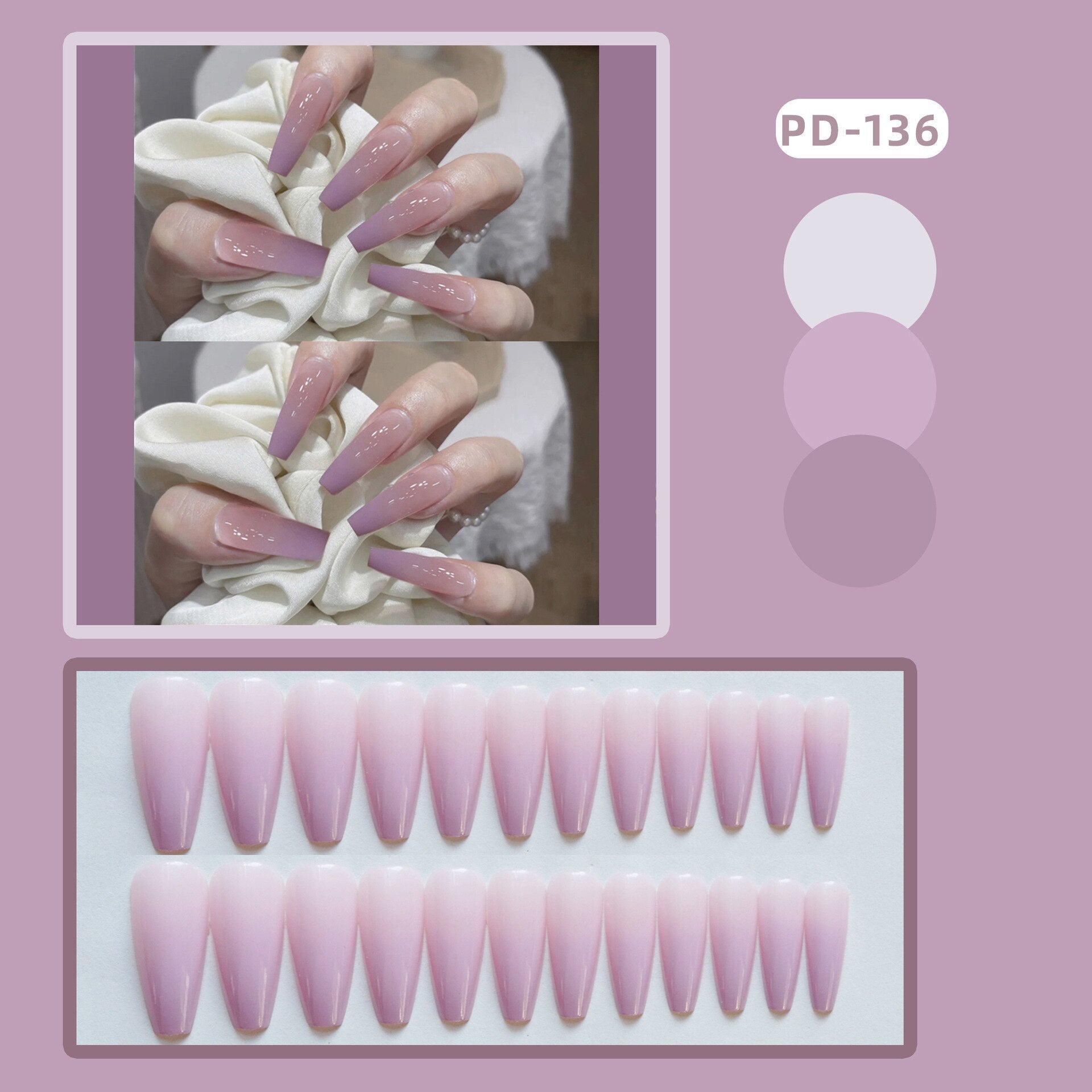 24pcs Lemon Short Wear Tips Nail False Patch Press on Nails Supplies for Professionals Artifical Fake Nails Faux Ongles Uñas PD-136-Fake Nails Ar