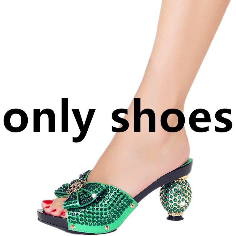 Diamond Ladies Slippers New Popular High Heels Spring Summer Plus Size Suitable for Wedding Party Birthday Ball Wear shoe 2