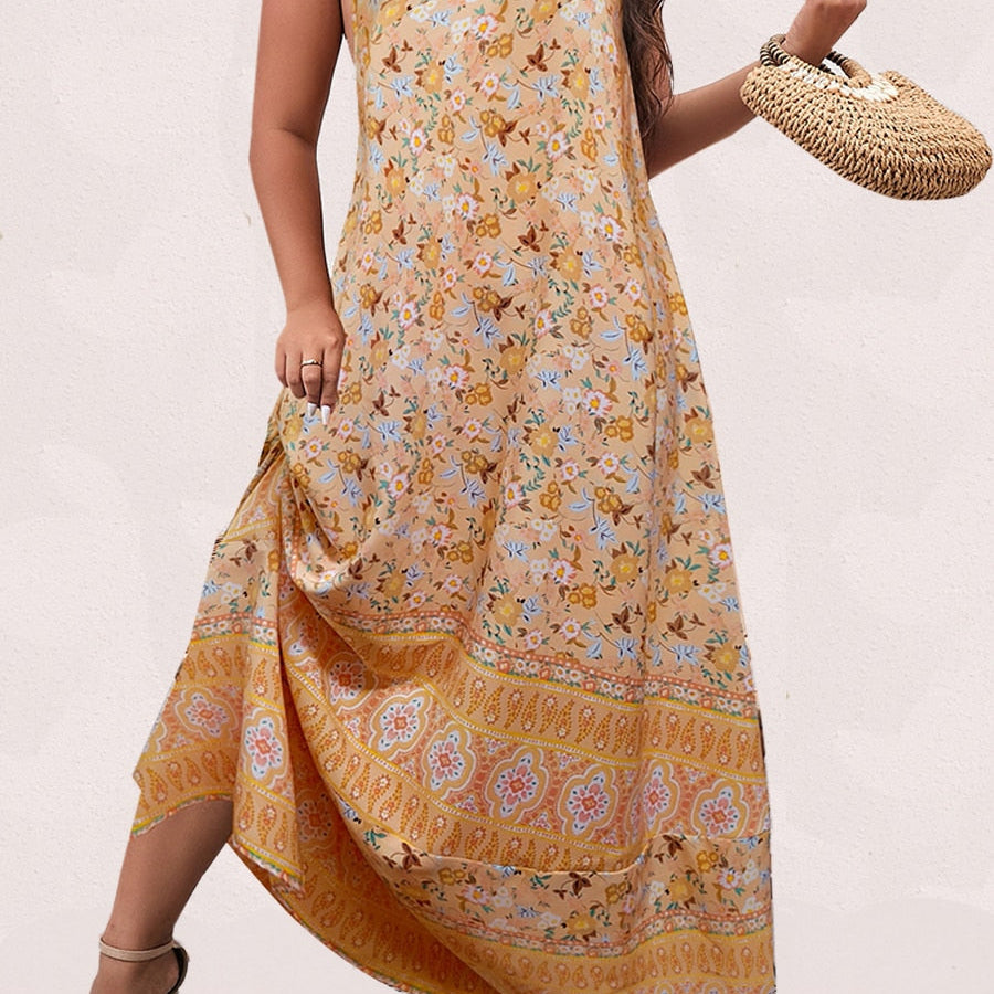 Finjani Women's Dress Plus Size Cami Dresses Summer Backless Maxi Dress Floral Print Formal Party Dresses 2023 458 Spain