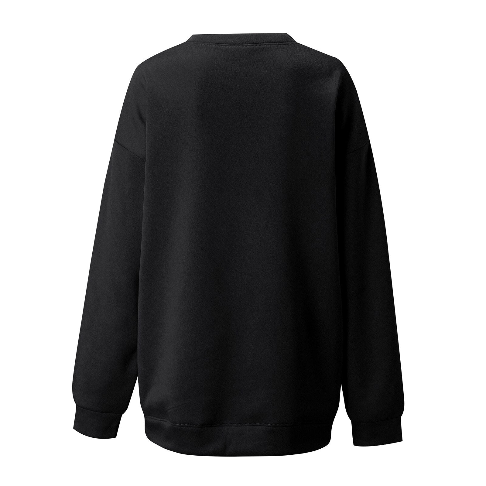 Casual Hoodless Sweatshirts Halloween Ghosts Sweatshirt Round Neck Sweater Long Sleeve Women's Sweatshirt Autumn Winter Moletom