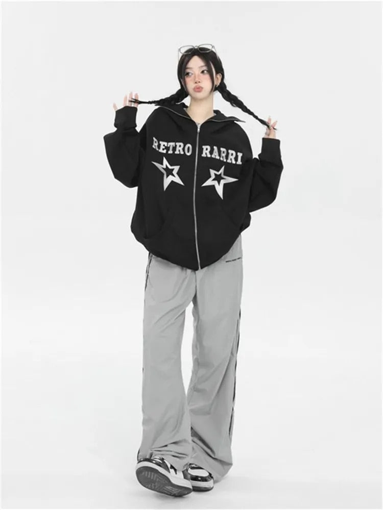Y2K Women Streetwear Techwear Cargo Korean Harajuku Parachute Track Pants Men Tech Sweatpants Wide Leg Joggers Trousers Clothes
