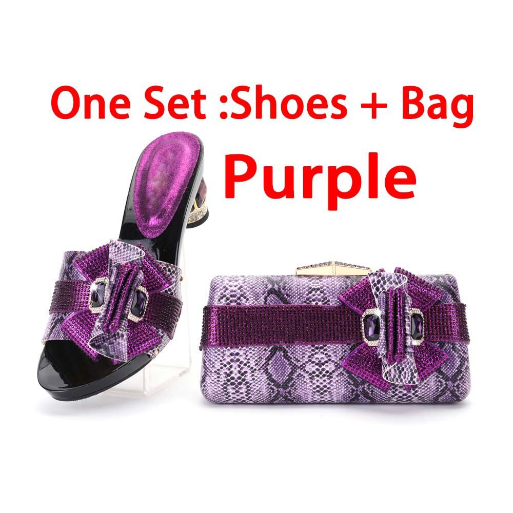 Italian Design Shoes Matching Bag Set Flip Flops Women Slides African Ladies Pumps For Dress shoes and bags