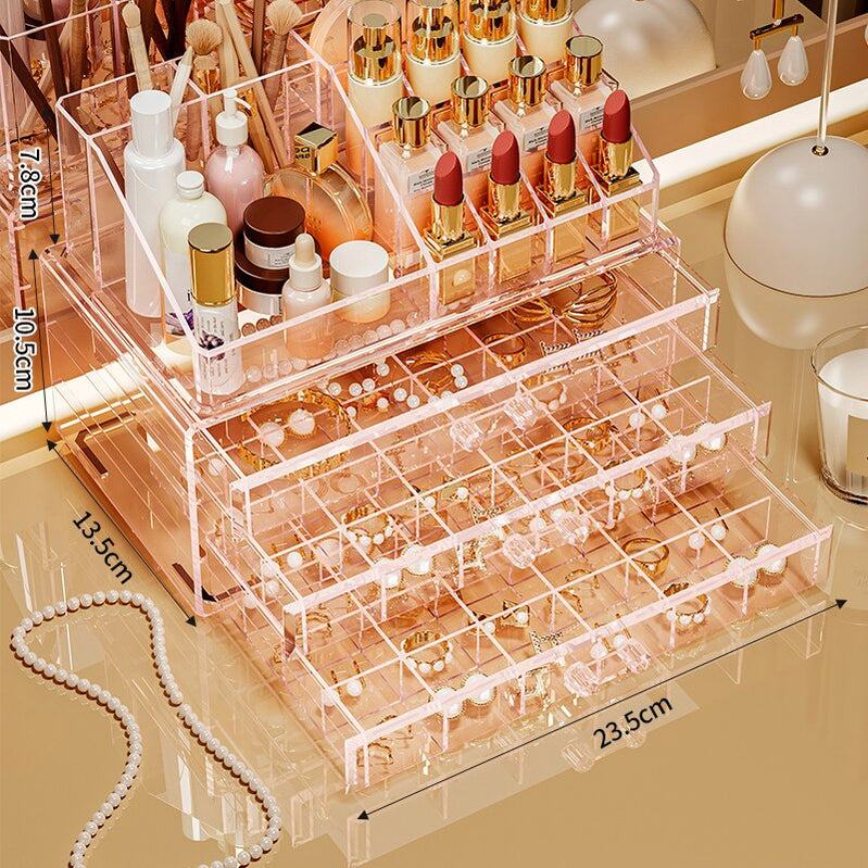 Large capacity, multiple combinations, nail jewelrystorage box, transparent multi-layer nail box, classified drawer, jewelry box 1 24 24 1