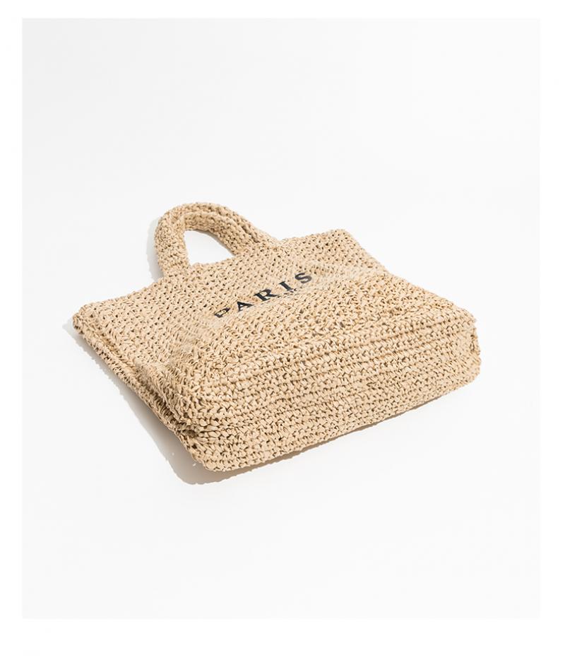 Fashion Large Capacity Straw Tote Bag Designer Letters Women Handbags Handamde Woven Summer Beach Bag Casual Bali Big Purse