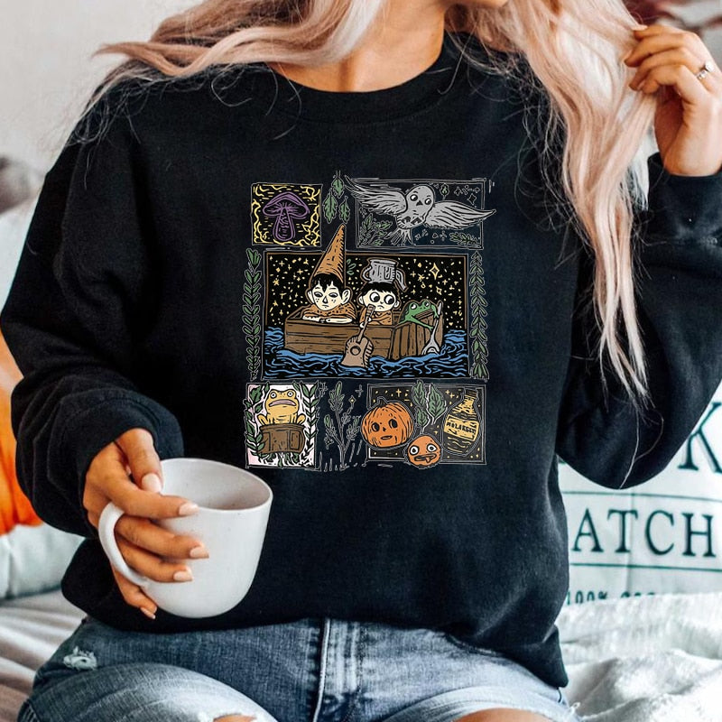 Vintage Harvest Festival Pottsfield Sweatshirt Hoodie Fall Halloween Pumkin Crewneck Sweatshirts Autumn Pullover Women Clothes