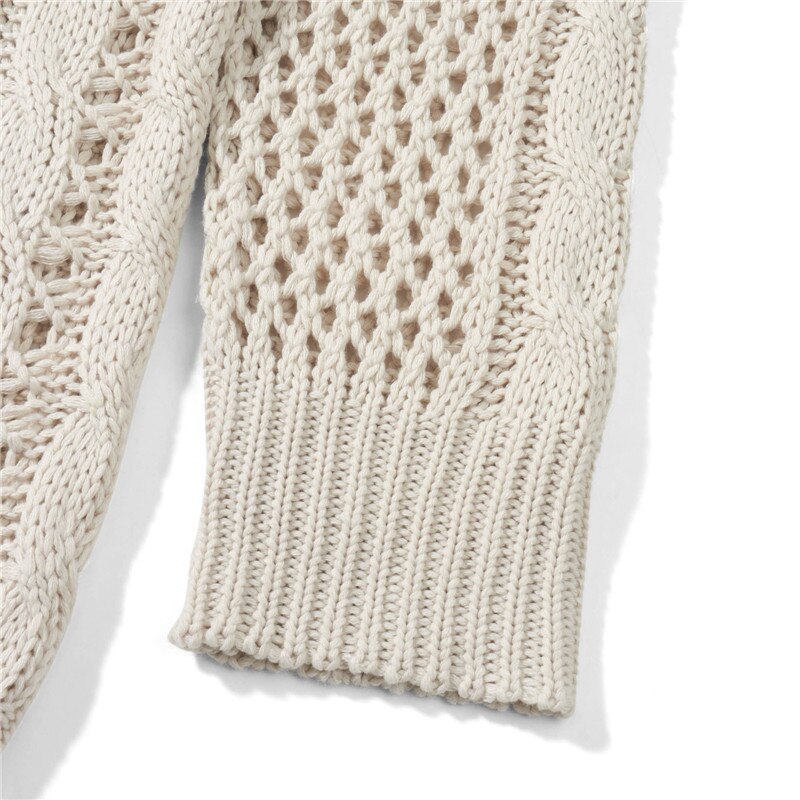 Women Skull Print Cable Knit Sweater Halloween Clorthes Gothic Hollow Out Long Sleeve Round Neck Loose Jumper Tops Fall Knitwear