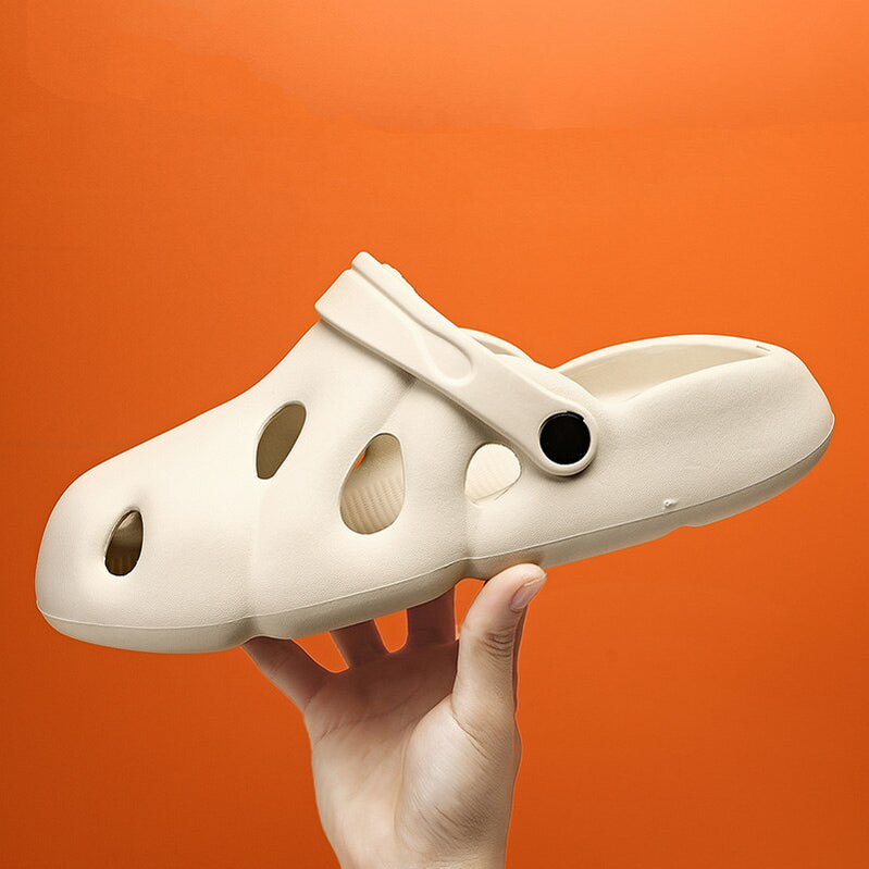 Men Causal Summer Sandals EVA Garden Clogs Sandals Soft Memory Hospital Shoes Men Slip on Beach Water Slippers Zapatos Hombre White