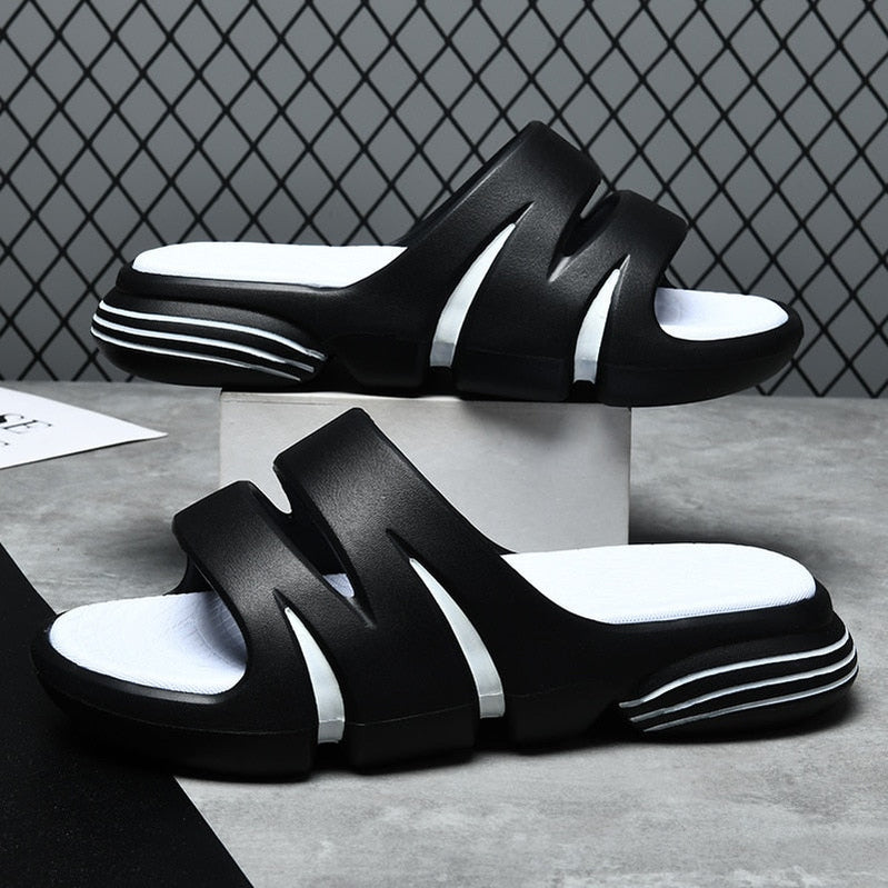 JOYWILL Summer Men's Slippers EVA Soft Bottom Non-slip Slippers Fashion Lightweight Outdoor Beach Flip Flops Shoes For Men