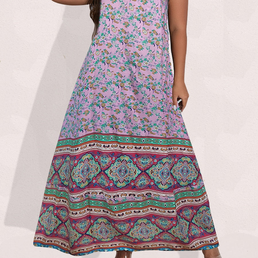 Finjani Women's Dress Plus Size Cami Dresses Summer Backless Maxi Dress Floral Print Formal Party Dresses 2023 444 Spain