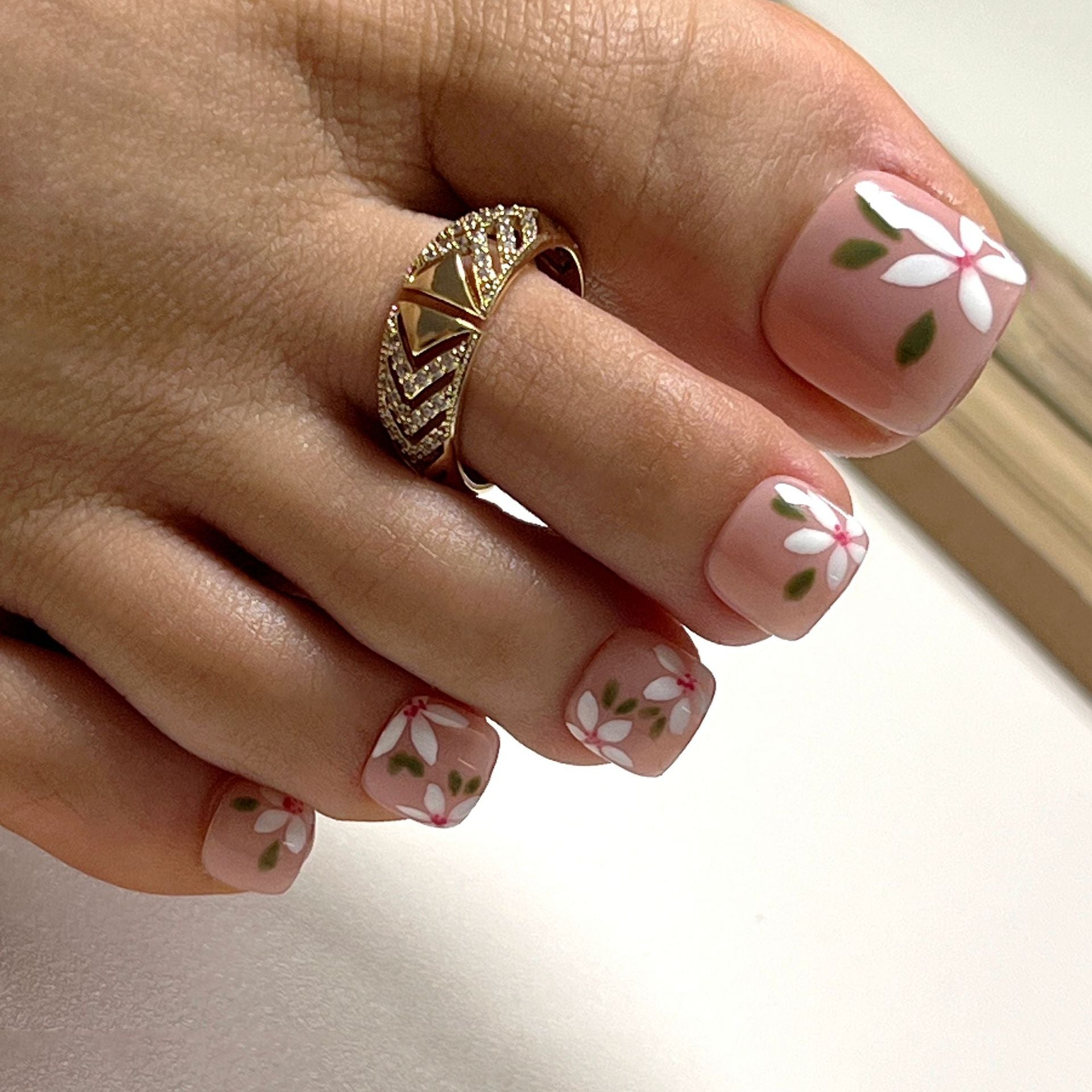 Press On Toenails Summer False Toenails For girls Cute Nail for Foot Artificial Nail tips Full Cover Nails feet False Nails T 41 1