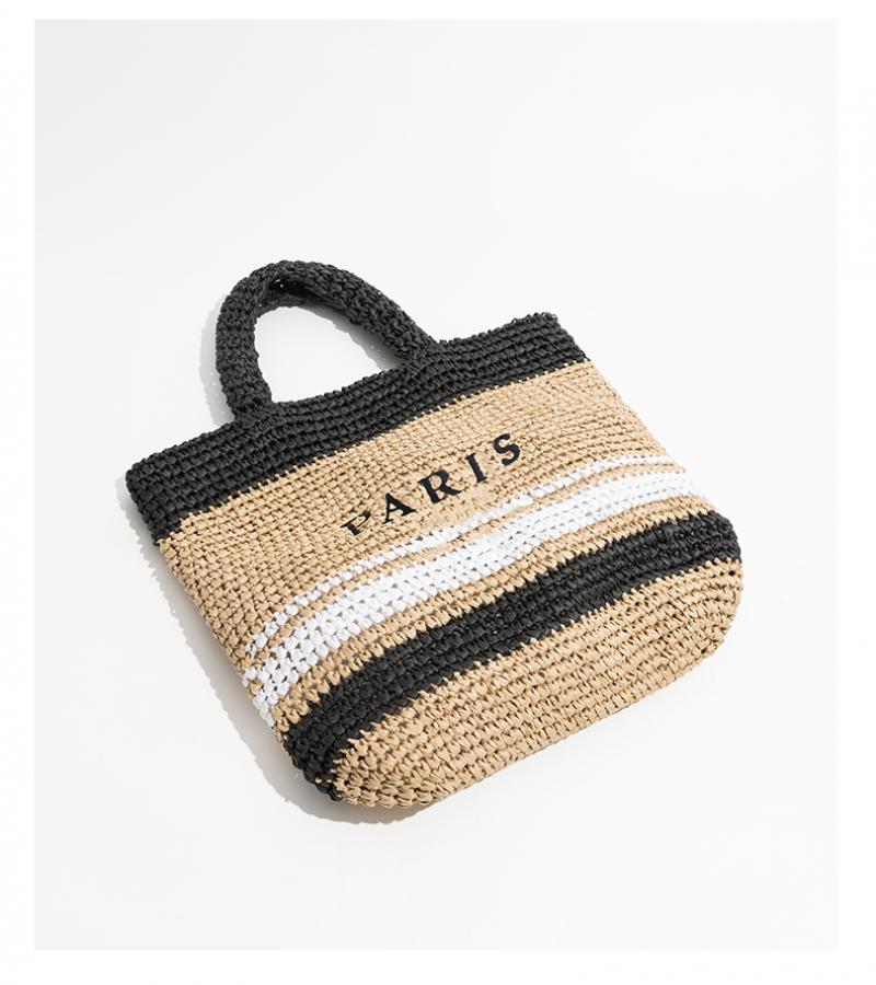 Fashion Large Capacity Straw Tote Bag Designer Letters Women Handbags Handamde Woven Summer Beach Bag Casual Bali Big Purse
