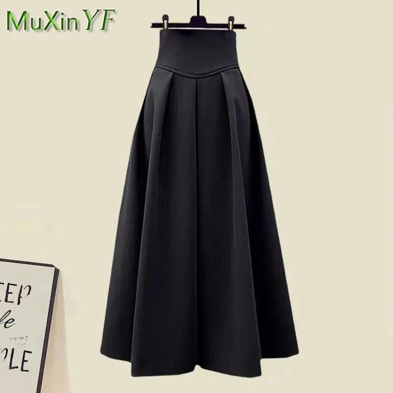 Spring Autumn in Matching Sets Women's Fashion Slim Bow Sweater+High Waist Skirt Two-piece Set Korean Chic Dress Suit