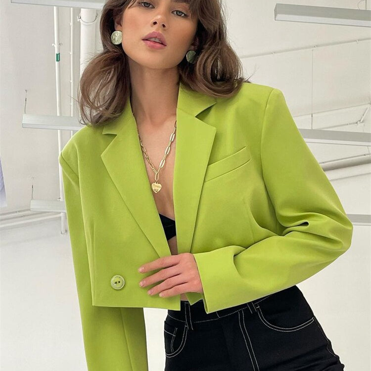 Fall Women Blazer Suit Two Piece Sets Turn-down Collar Blazers Tops And Pleated Skirts Femme High Street Y2K Outfits