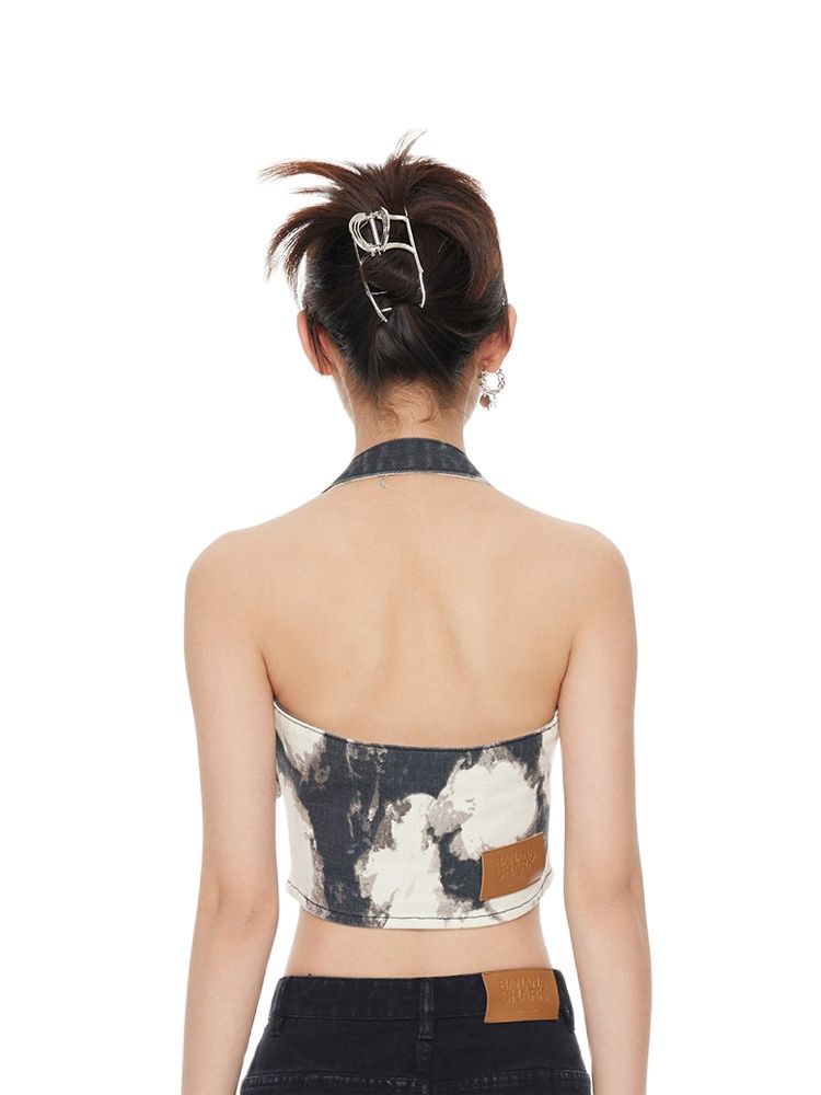 Inivia Retro Y2K Necks Suspenders Vests Tops Backless Jeans Blouses 2023 Summer Fashion