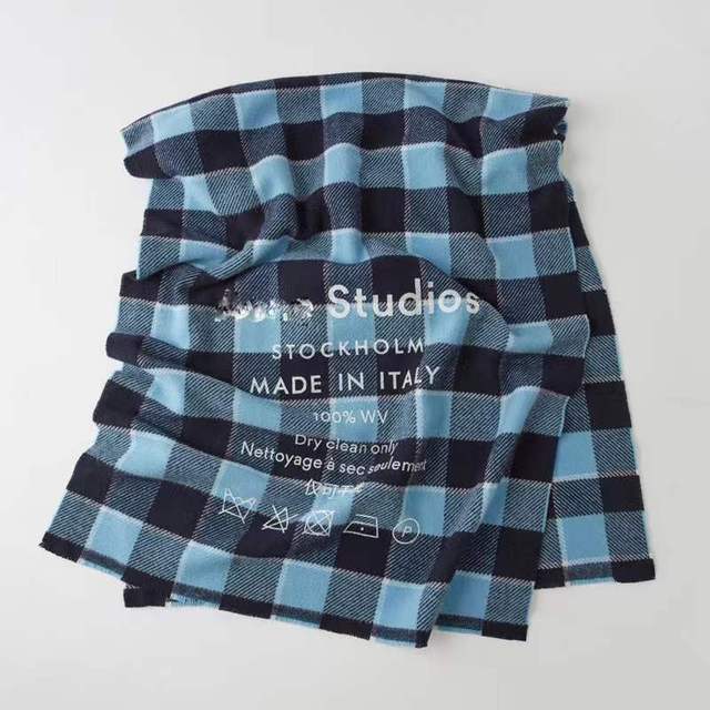 New Scarf Autumn and Winter Multicolor Thickened Plaid Scarf The Same Length Warm Shawl For Men and Women Scarves