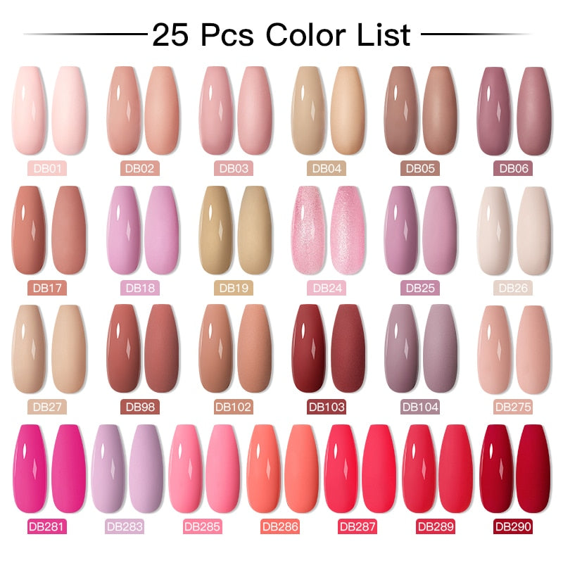 Mtssii 24/25/40/60PCS Gel Nail Polish Set Color Gel Semi Permanent UV Led Varnish Nail Art Design Soak Off Gel Set Nail Gel Set SZH16769