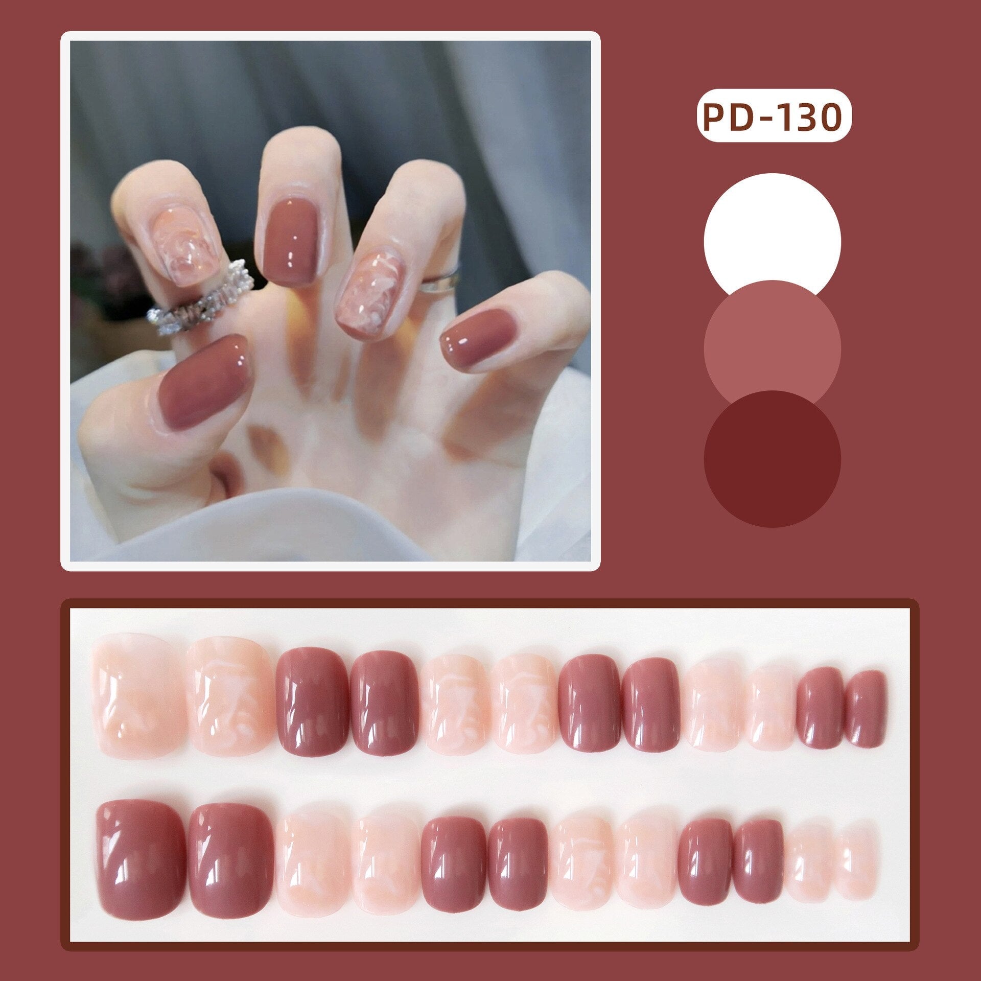 24pcs Lemon Short Wear Tips Nail False Patch Press on Nails Supplies for Professionals Artifical Fake Nails Faux Ongles Uñas PD-130-Fake Nails Ar