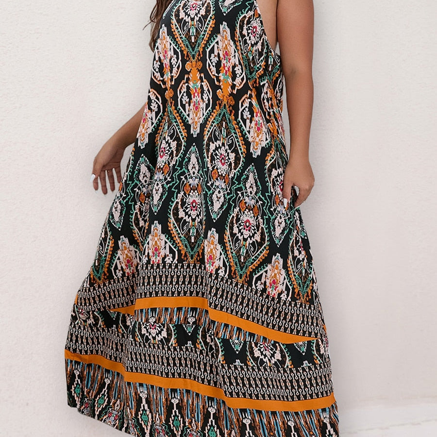 Finjani Women's Dress Plus Size Cami Dresses Summer Backless Maxi Dress Floral Print Formal Party Dresses 2023 232 Spain