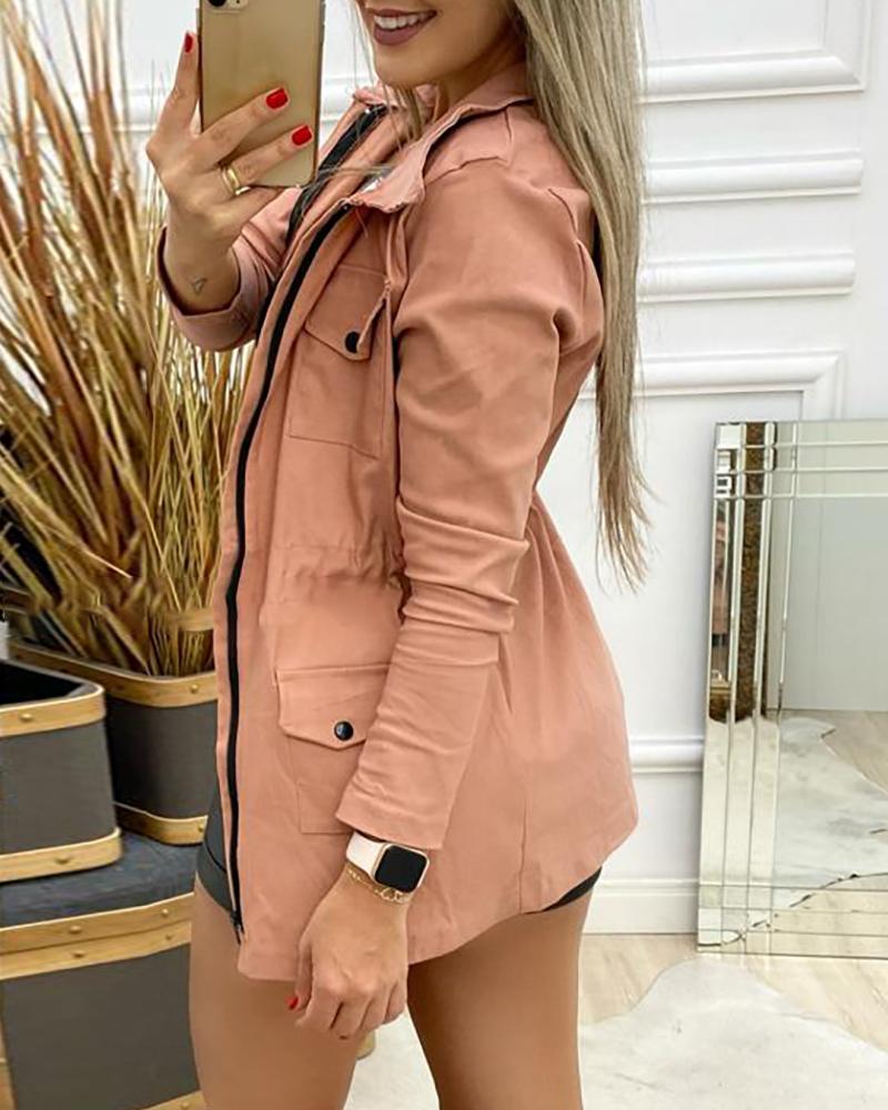 Fashion Women Blazer Fall Clothing Lady Jackets Pockt Design Casual Coat Tops