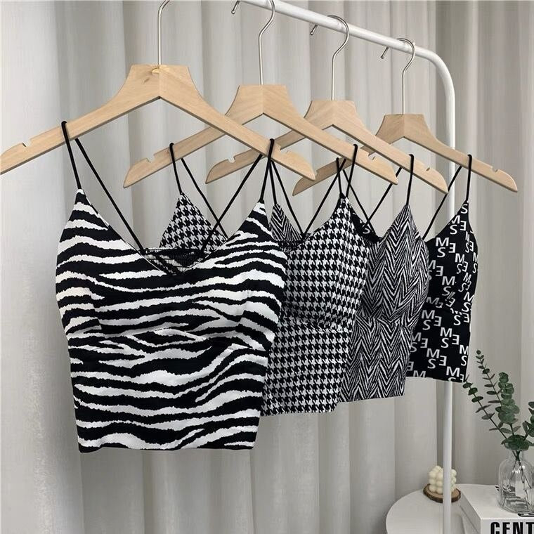 Y2k Tops Women Corset Top Korean Fashion Leopard Crop Top Camis Streetwear Sexy Tank Top Coquette Summer New
