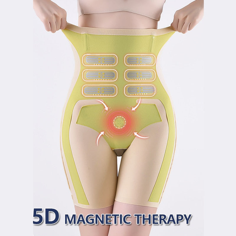 Flarixa 5D Levitation High Waist Hip Lift Women Shapewear Shorts Thin Slim Fit Yoga Boxer Seamless Flat Belly Safety Pants M-2XL