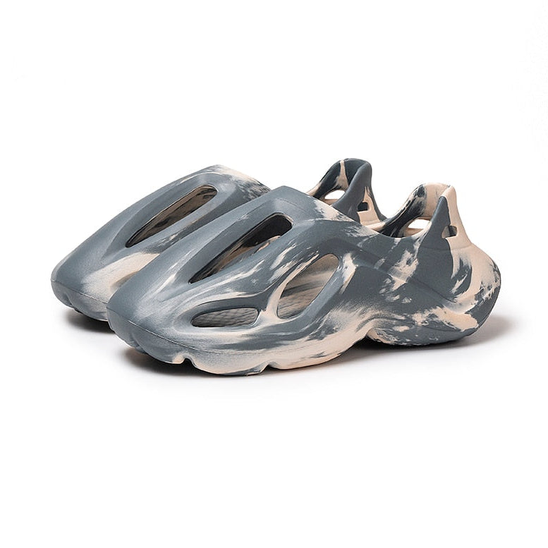 Summer Men Women Slippers Camouflage Platform Outdoor Clogs Shoe Beach Sandals Male Soft EVA Indoor Home Slides Lover Flip Flops Gray