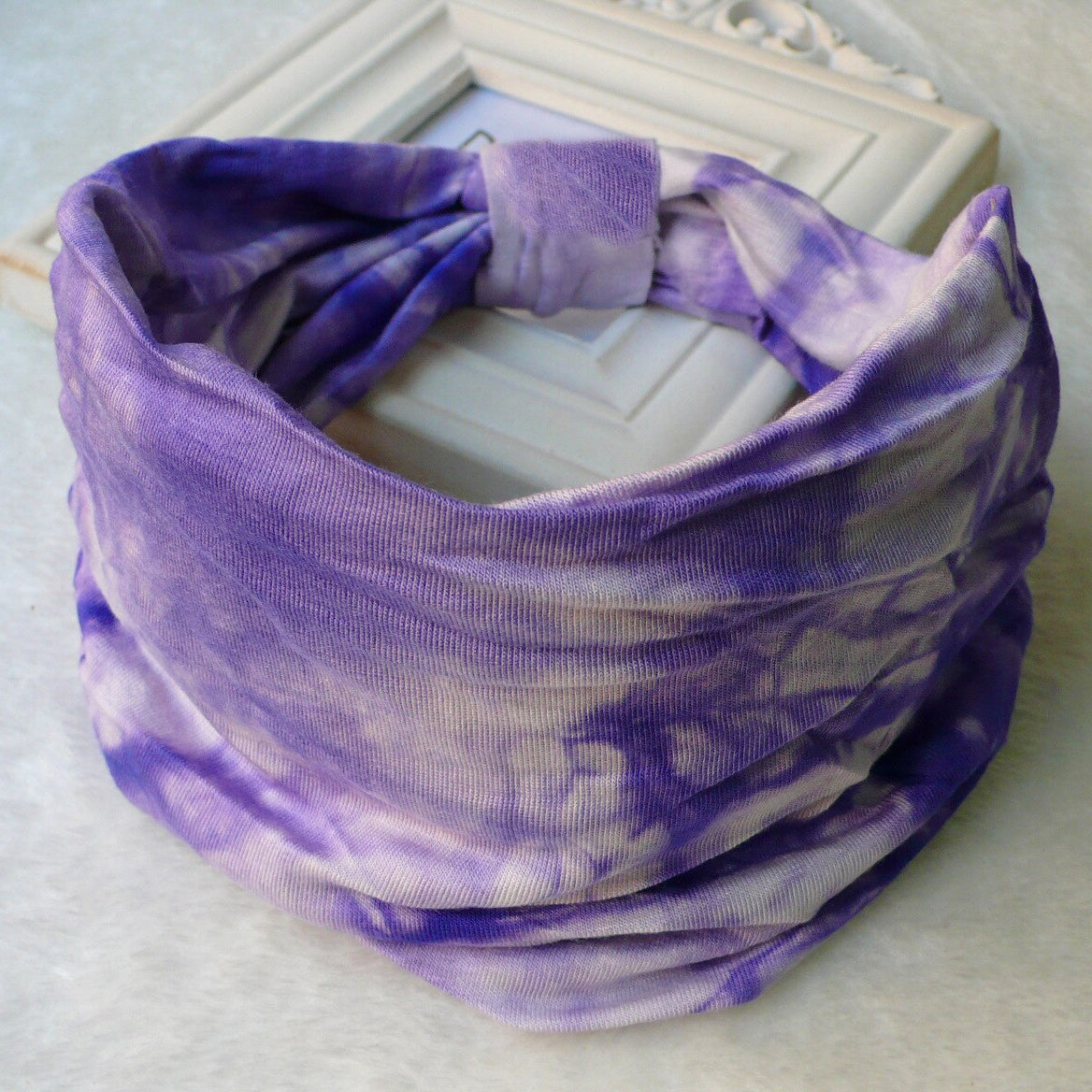 New Tie Dye Turban Sport Hair Sweatband for Women Men Colourful Knot Stretchy Wide Headbands Yoga Bandana Hairbands Bandages 12