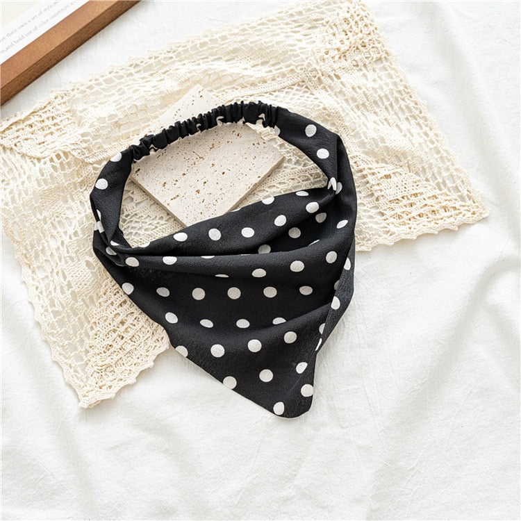 Chiffon Printing Flower Bandana Hair Scarf Headband for Women Vintage Long Ribbon Scrunchie Beach Bandanas Hair Accessories 18