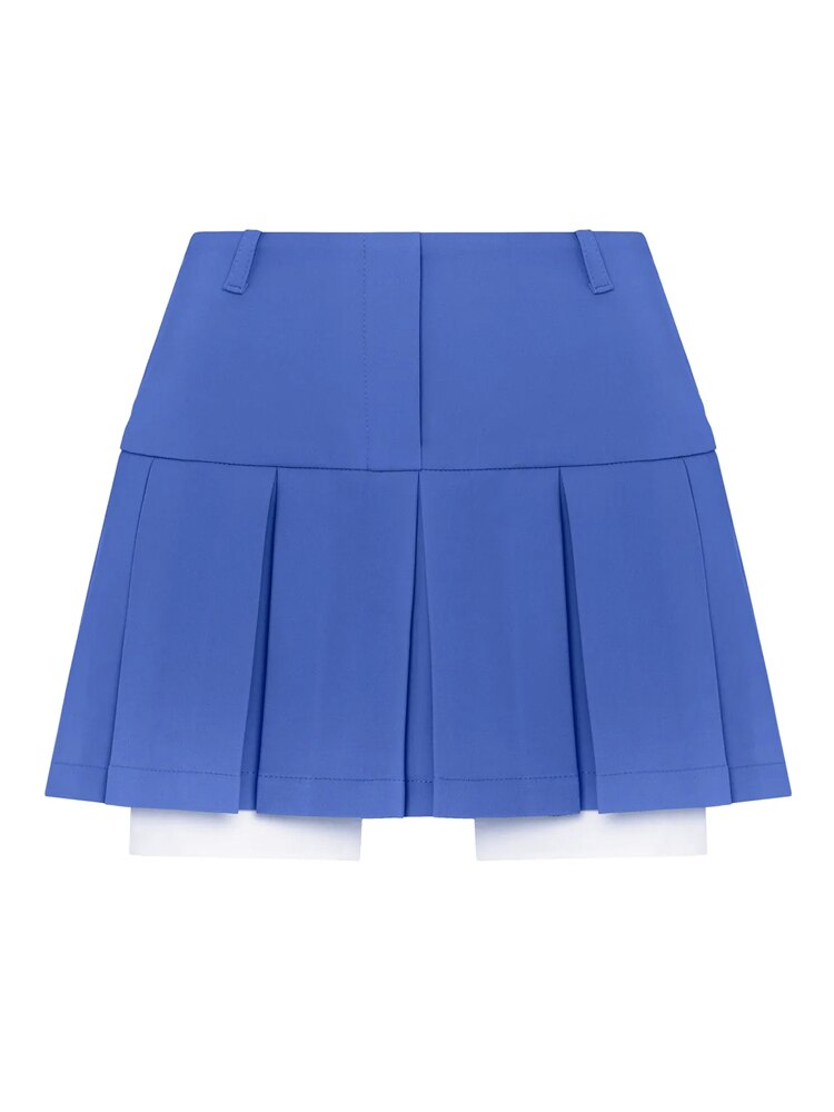Casual Two Piece Sets Women's Fall Outfits New Black Matching Sets With Skirt And Blazer Cropped Top Suit For Women Only Blue Skirts