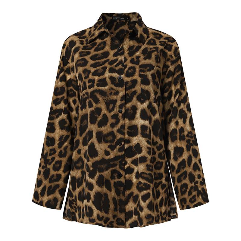 Fashion Women Leopard Print Pant Sets Casual Loose Tops and Pant Outfits Autumn Wide Leg Pant Leisure Two Piece Sets