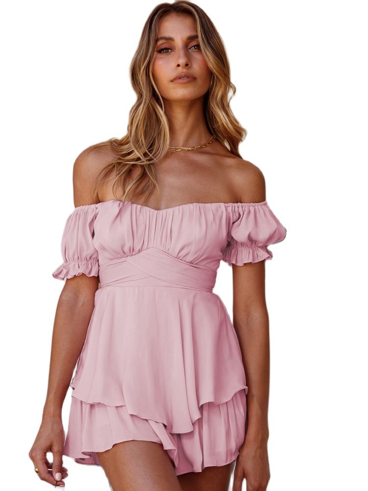 New Jumpsuit Solid Color Casual Summer Women's Short Pants