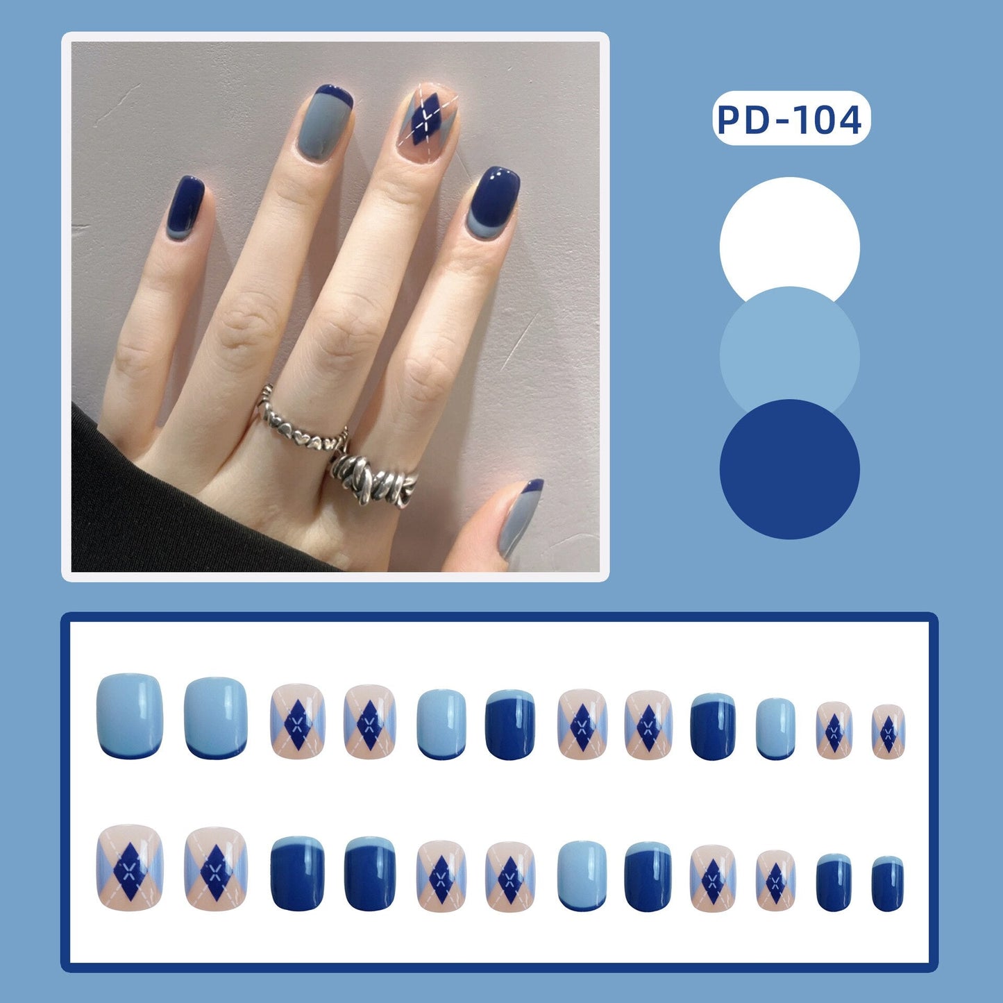 24pcs Lemon Short Wear Tips Nail False Patch Press on Nails Supplies for Professionals Artifical Fake Nails Faux Ongles Uñas